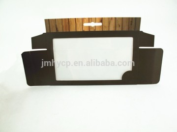 Customized clear window kraft suit paper box