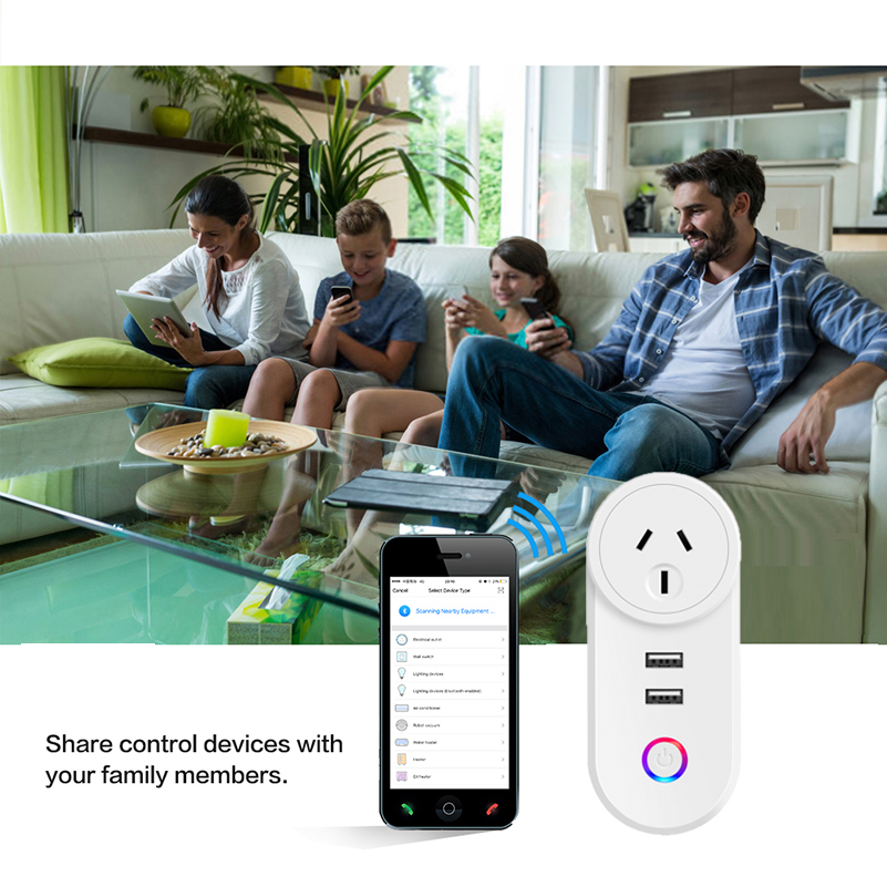 Electrical Timer Mini Smart Home Google Alexa Outlet AU Wall Plug Socket