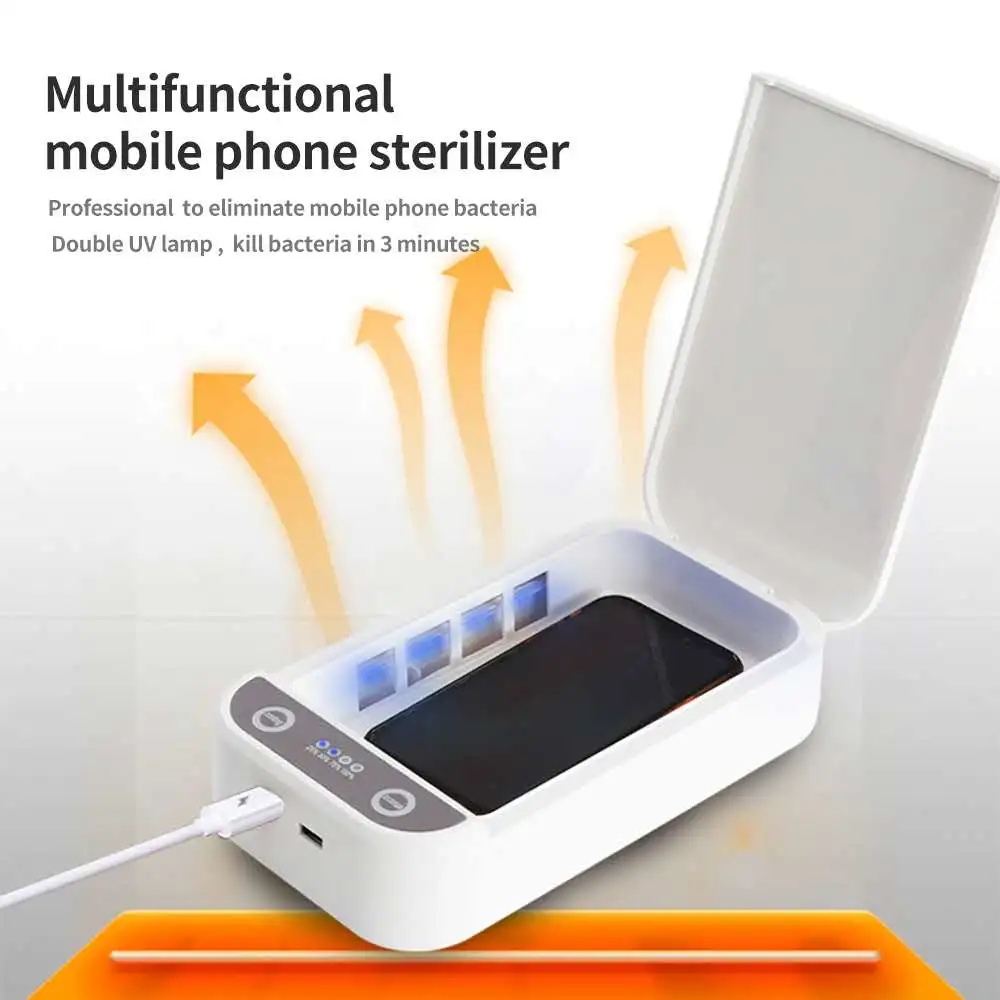 UVC Clean Light UV Smartphone Mobile Cell Ultraviolet Sterilizer Desinfect UV Phone Sanitizer