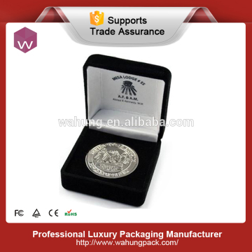 black velvet medal box & coin box
