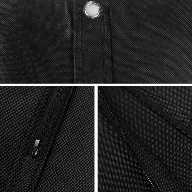 Custom non woven polypropylene black wedding dress garment suit cover bag wholesale/travel nonwoven foldable cloth garment bag