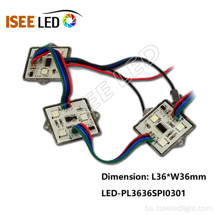 SPI LED RGB pravokutni modul lampica