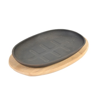 Hot Selling Cast Iron Oval Sizzler Platter for Restaurants