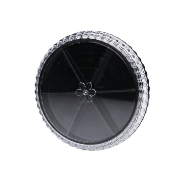 Six Grids Eye Shadow Packaging Box - Round Small Capacity Nail Art Decoration Packaging Box