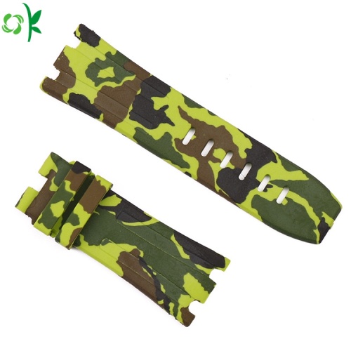 Kundenspezifisches Camouflage-Druck-Silikon-Smart-Uhrenarmband