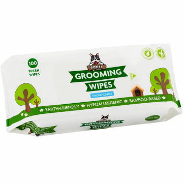 Eco-friendly Biodegradable Bamboo Pet Wet Grooming Wipes