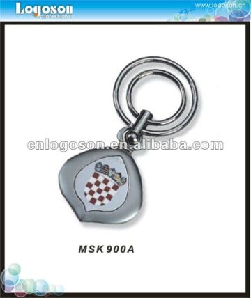 Custom metal advertising keyring for sales promotion