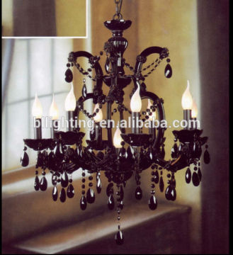 Modern crystal black chandelier light crystal small black chandelier