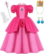 Princess Peach Dress with Accessories Set