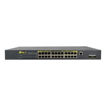 24 Port Gigabit PoE Managed Switch