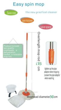 new spin mop with spin basket