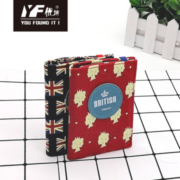 British style canvas card holder