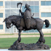 large outdoor decoration metal craft bronze life size warrior statues for phantom