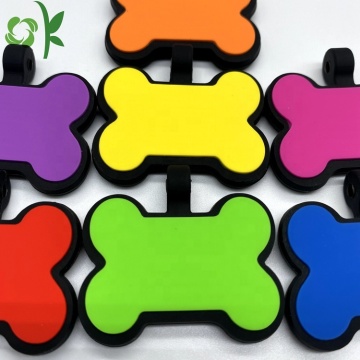 High Quality Custom Bone Shape Silicone Pet Tag