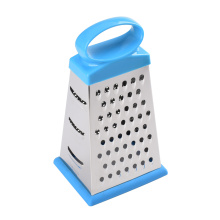 stainless steel 4-sided boxed grater with rubber base