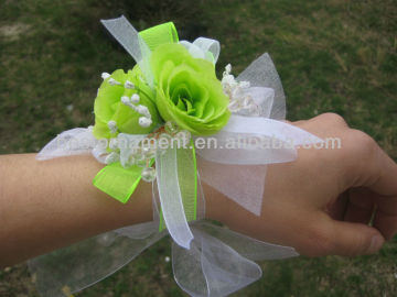 Neon Green Roses Ladies Prom&Wedding Wrist Corsage