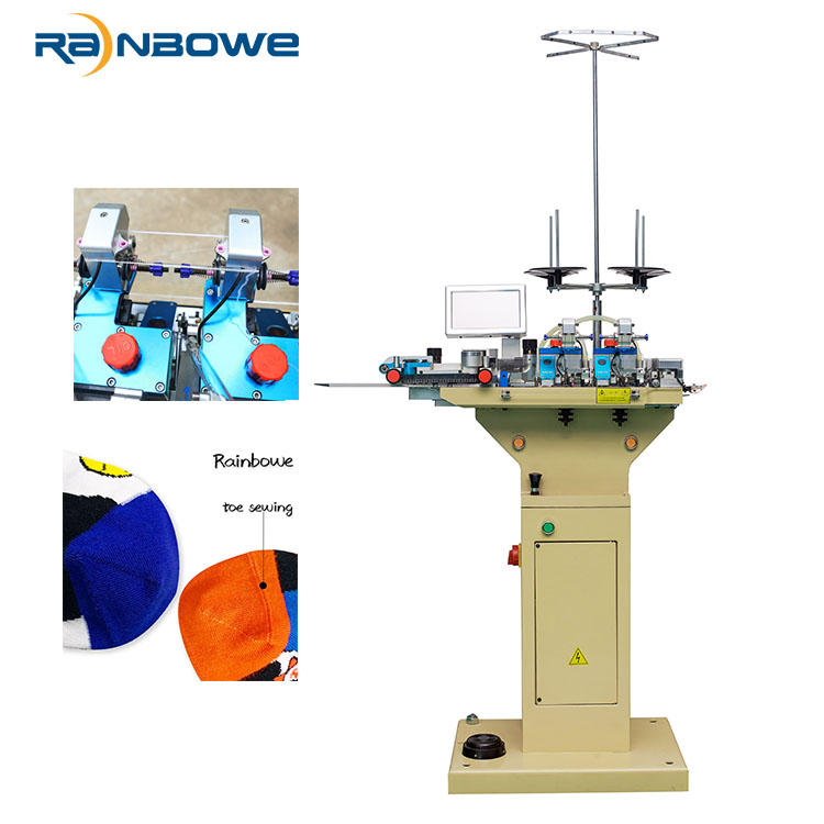 easy operating and setting sock toe closing machine sewing sock toe machin