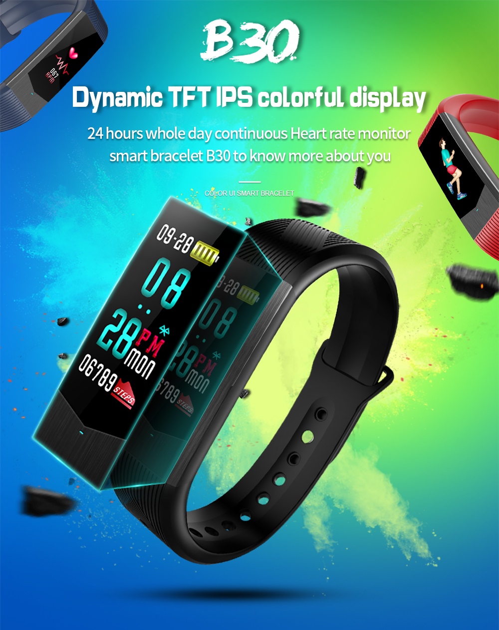 China Smart watch 2018 water proof IP 67 3d UI men watches automatically fast charging