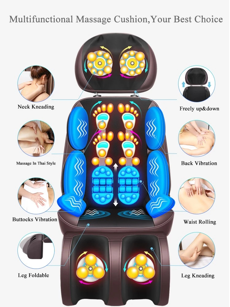 kneading kneading heating massage cushion back and shoulder