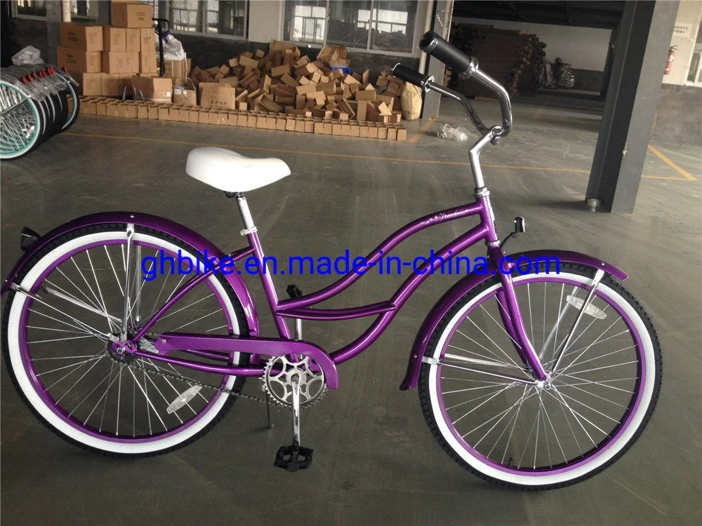 USA Popular Classic Single Speed Adult Mens 26 Inch Beach Cruiser Bike