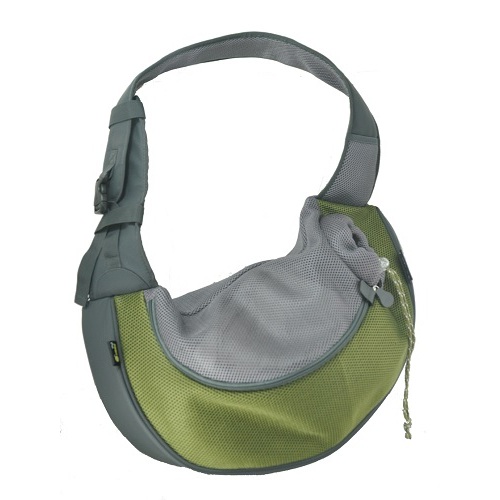 Green PVC and Mesh Pet Sling for Dogs