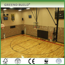 Solid wood Basketball court maple wood flooring