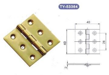 40×40×2 mm brass hinges