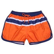 Peach Skin Stripe Quick Dry Swimming Shorts