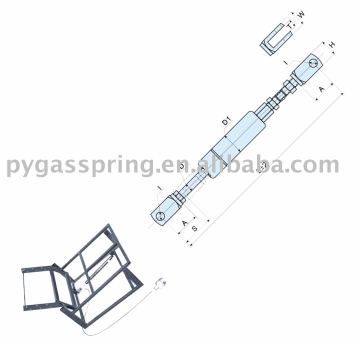 lockable gas spring