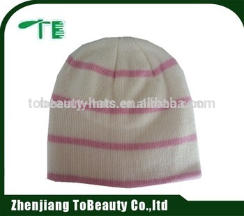 new design striped beanie hat