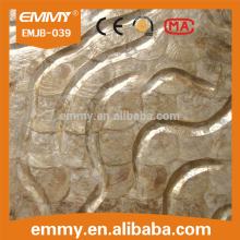 natural gold capiz mother of pearl shell mosaic wall tile/sheet