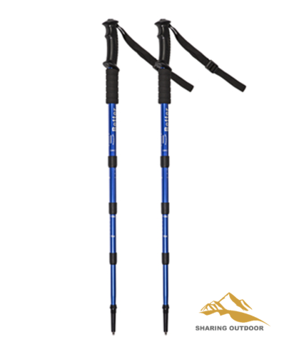 Pólos Trekking Ajustáveis ​​de Anti-choque de 55-110 cm