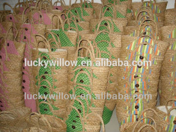 Wholesale straw handbag mat handbag seagrass bag
