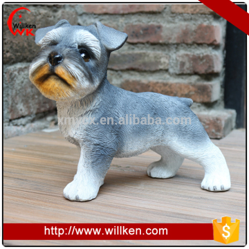 Home decoration simulation Schnauzer dog resin garden sculptures