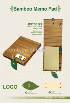Decorative Bamboo Notebook With Button