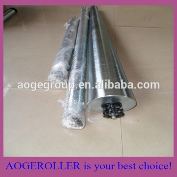 sprocket or gravity tapered industrial roller