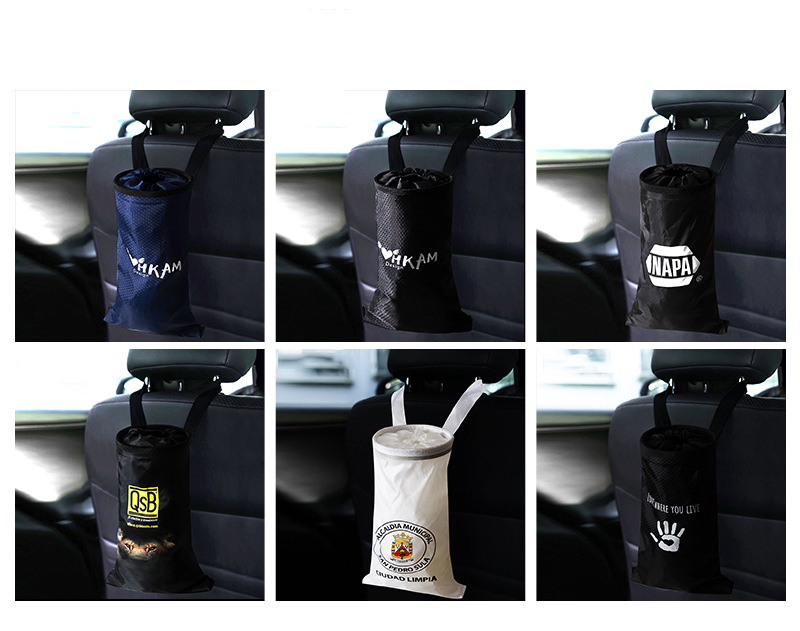 Car Trash Bags Car Trash Can Washable Eco-Friendly Seat Back Hanging Trash Bag Garbage Bag for Travelling Outdoor