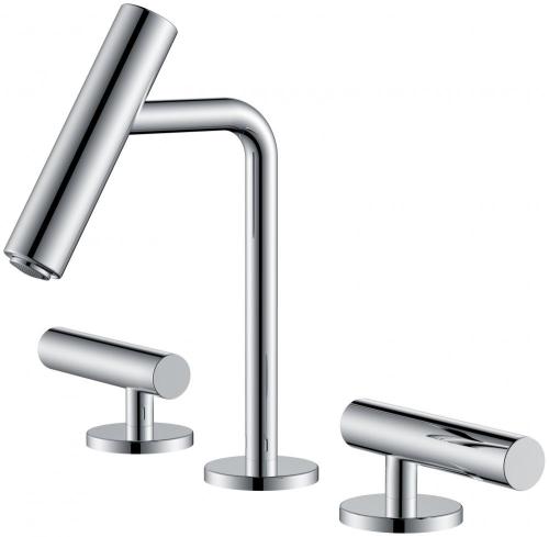 Chrome Double Handle Bathroom Basin Faucets Washbasin Mixer