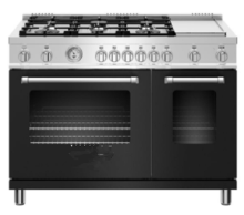 48 inch Dual Fuel Range Electric Self-Clean Oven