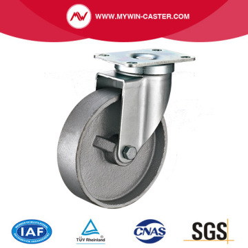 American Medium-light Duty Plate Swivel Cast Iron Castor Wheel