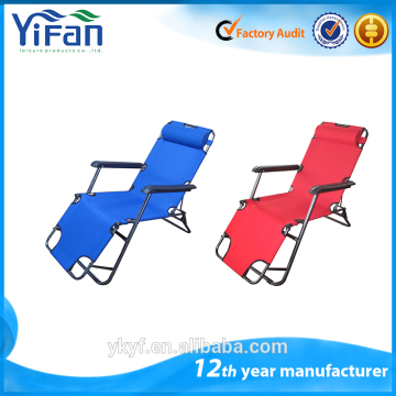 Foldable outdoor Lounge Chair with Pillow