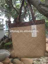 Pure hand made straw plaited article handbag