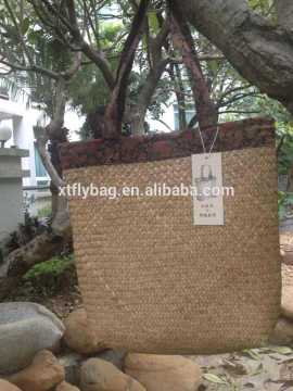 Pure hand made straw plaited article handbag