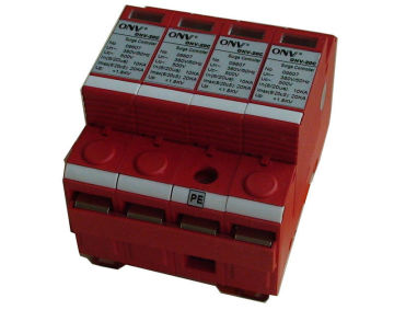 Three Phase Lightning Surge Protector , 40ka Lightning Protection Module