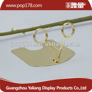 metal card holder clips display stand