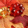 Piedra acrílica calabaza decorativa para rellenos de florero