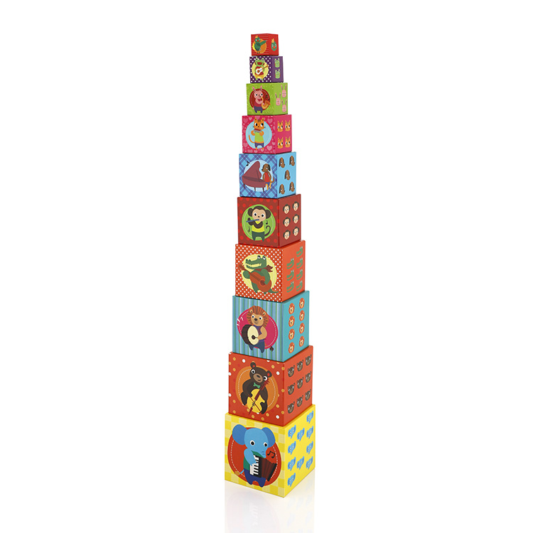 Educational toys Paper Cardboard stacking blocks for kids