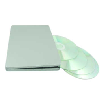 global silver dvd tin packaging box/case/bag