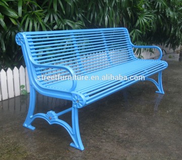 Cast iron park bench metal outdoor park bench