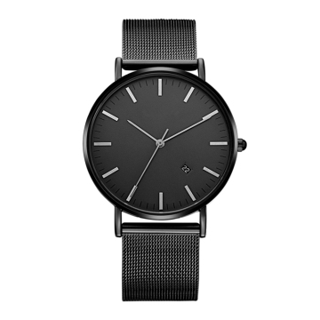 Cool Black Wrist Watches for Men Support Custom